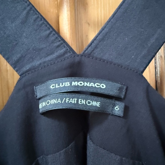 Club Monaco Black pleated dress above knee fit - Picture 3 of 10